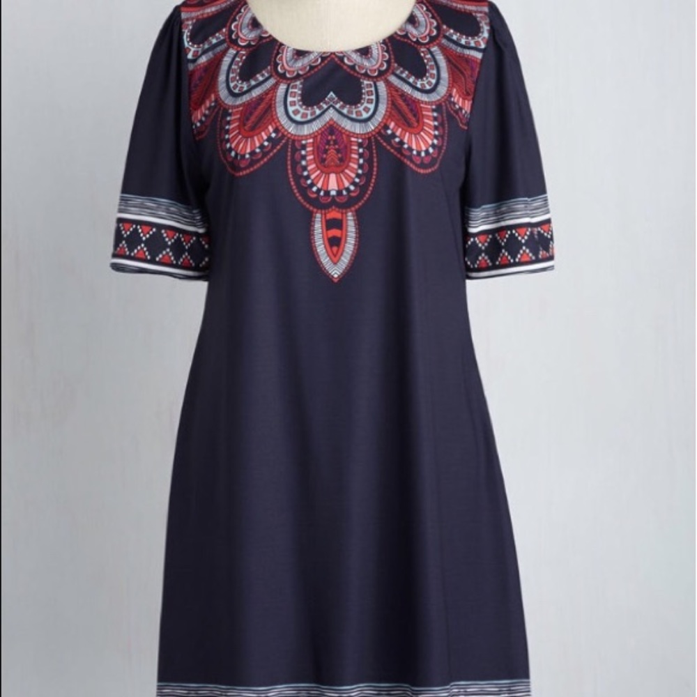 *SOLD*Modcloth Sunny Girl Creative Direction Dress